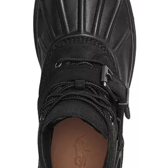 NWT Polo by Ralph Lauren Men’s Oslo Waterproof Hydroguard Black Boots 13D - Picture 8 of 8